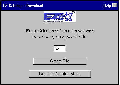 Download Catalog Screen